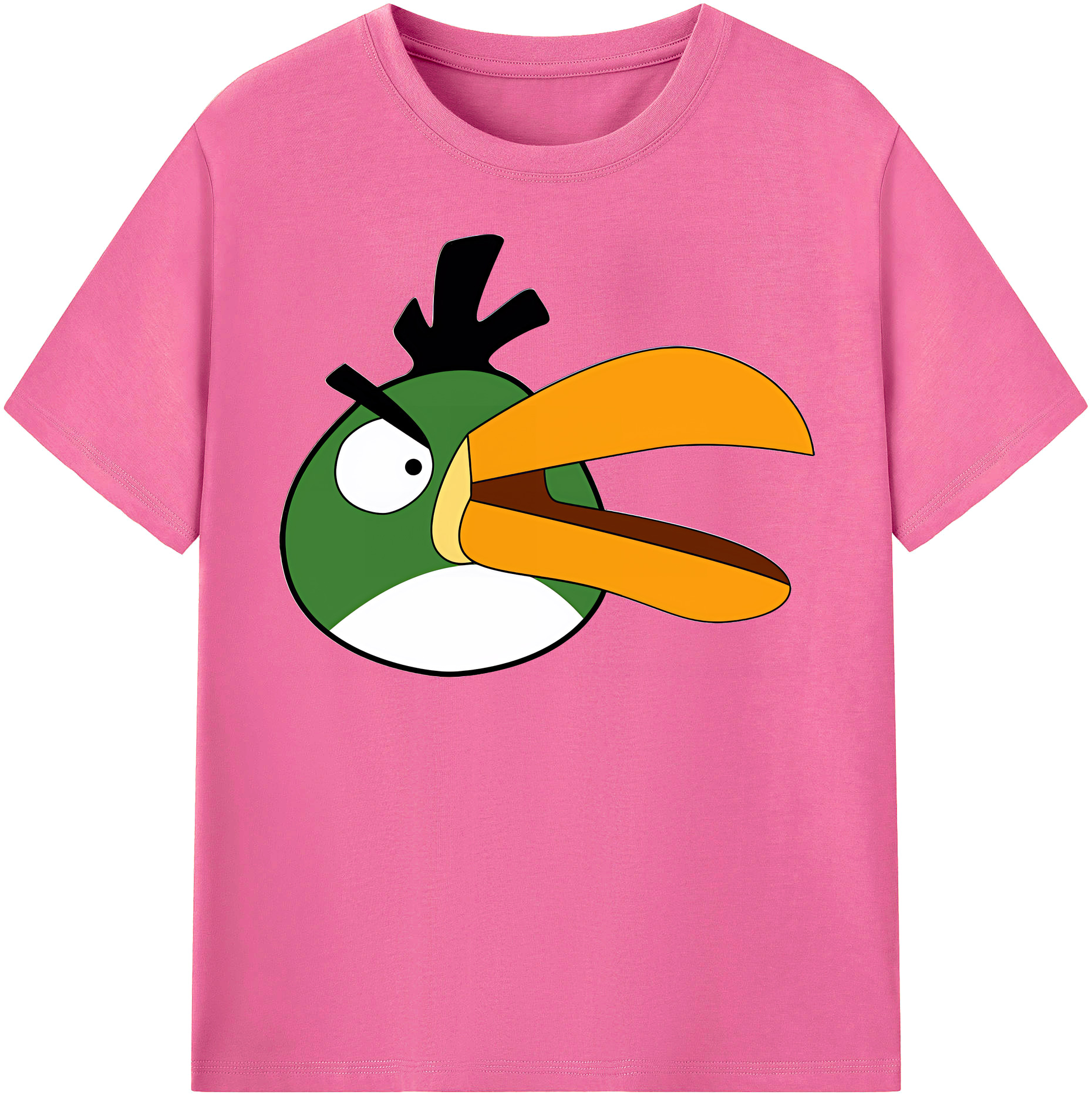 （画像用） Angry Birds アングリーバード レディースカジュアルプリントTシャツ（綿100％）